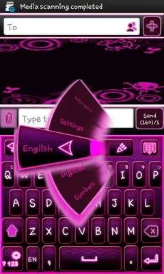 Go Keyboard Emo Punk Theme android App screenshot 1